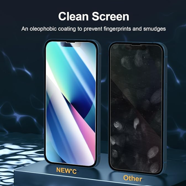 NEW’C 3-Pack Tempered Glass Screen Protector for iPhone 14 / 13 / 13 Pro (6.1”) – 9H Ultra Clear Case Friendly new’c 3 pack tempered glass screen protector for iphone 14 / 13 / 13 pro (6.1”) – 9h ultra clear case friendly